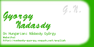 gyorgy nadasdy business card