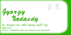 gyorgy nadasdy business card